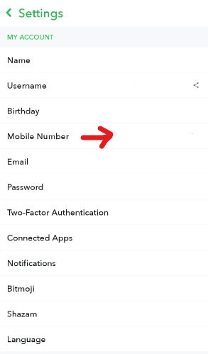 how to remove snapchat number
